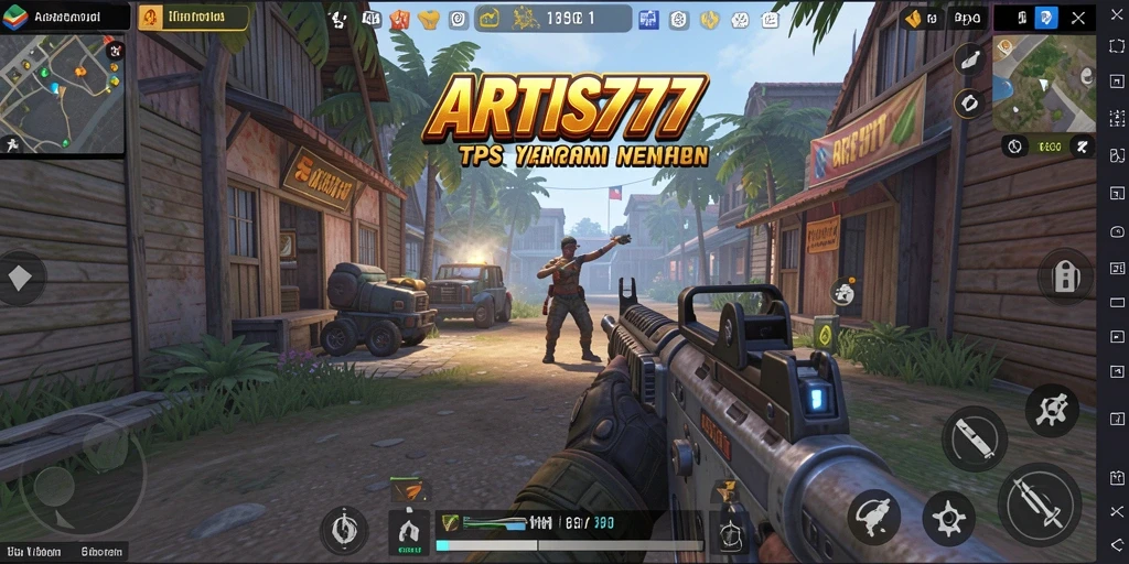 Tangkapan layar utama ARTIS777 dengan aksi pertempuran mendebarkan.