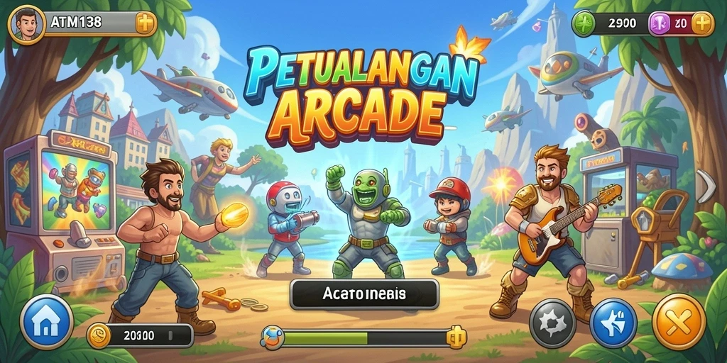 Tampilan gameplay seru dalam ATM138 dengan aksi cepat dan tantangan menarik.