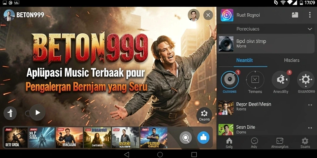 Tampilan gameplay seru dalam BETON999 yang menantang kemampuan musik.