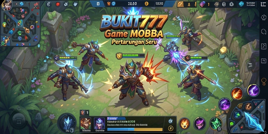 Tampilan gameplay intens dari BUKIT777 yang penuh strategi.