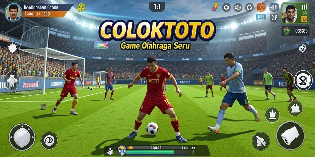 Screenshot utama COLOKTOTO menampilkan pertandingan yang mendebarkan.