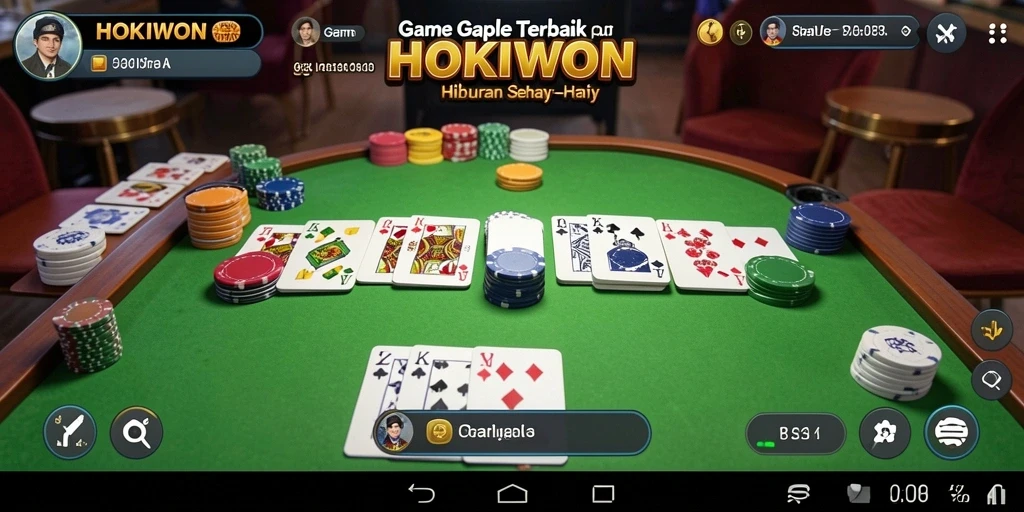 Tampilan gameplay Gaple yang menarik dan interaktif.