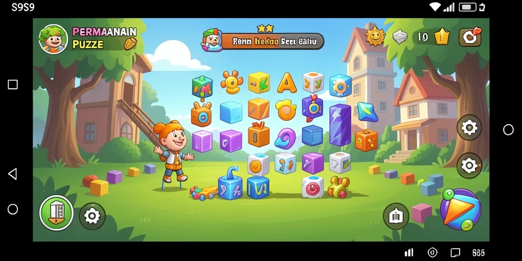 Gameplay seru S9S9 yang penuh tantangan puzzle.