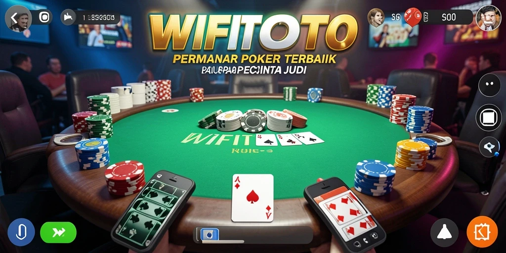 Gambar tampilan layar utama WIFITOTO dengan gameplay Poker yang mengasyikkan.
