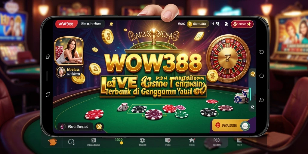 Tampilan gameplay Live Casino yang interaktif dan mendebarkan di WOW388.